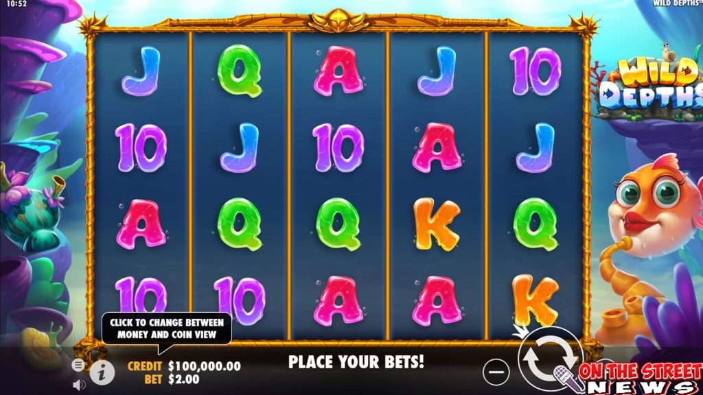 Slot Online Sketsa 5 Terumbu Karang Wild Depths Autentik