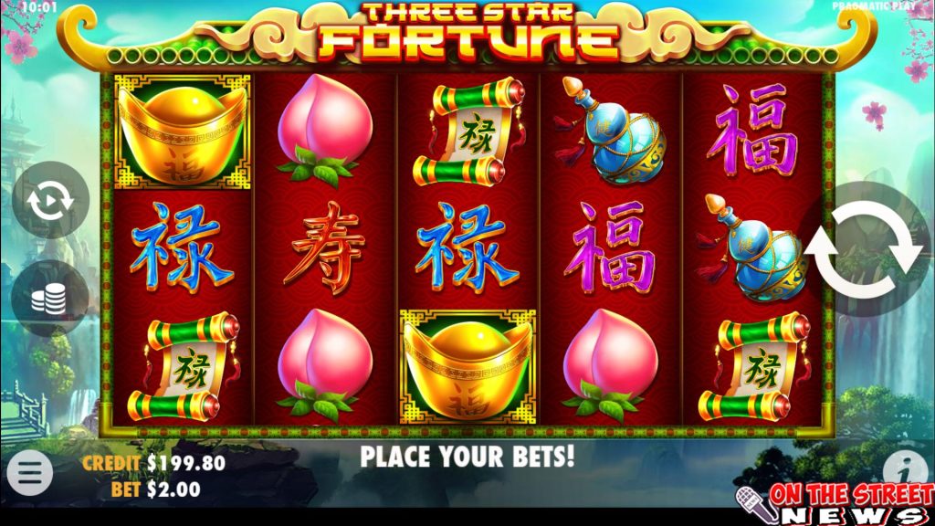 Tema Oriental Three Star Fortune Slot di Situs Resmi RUBY8000